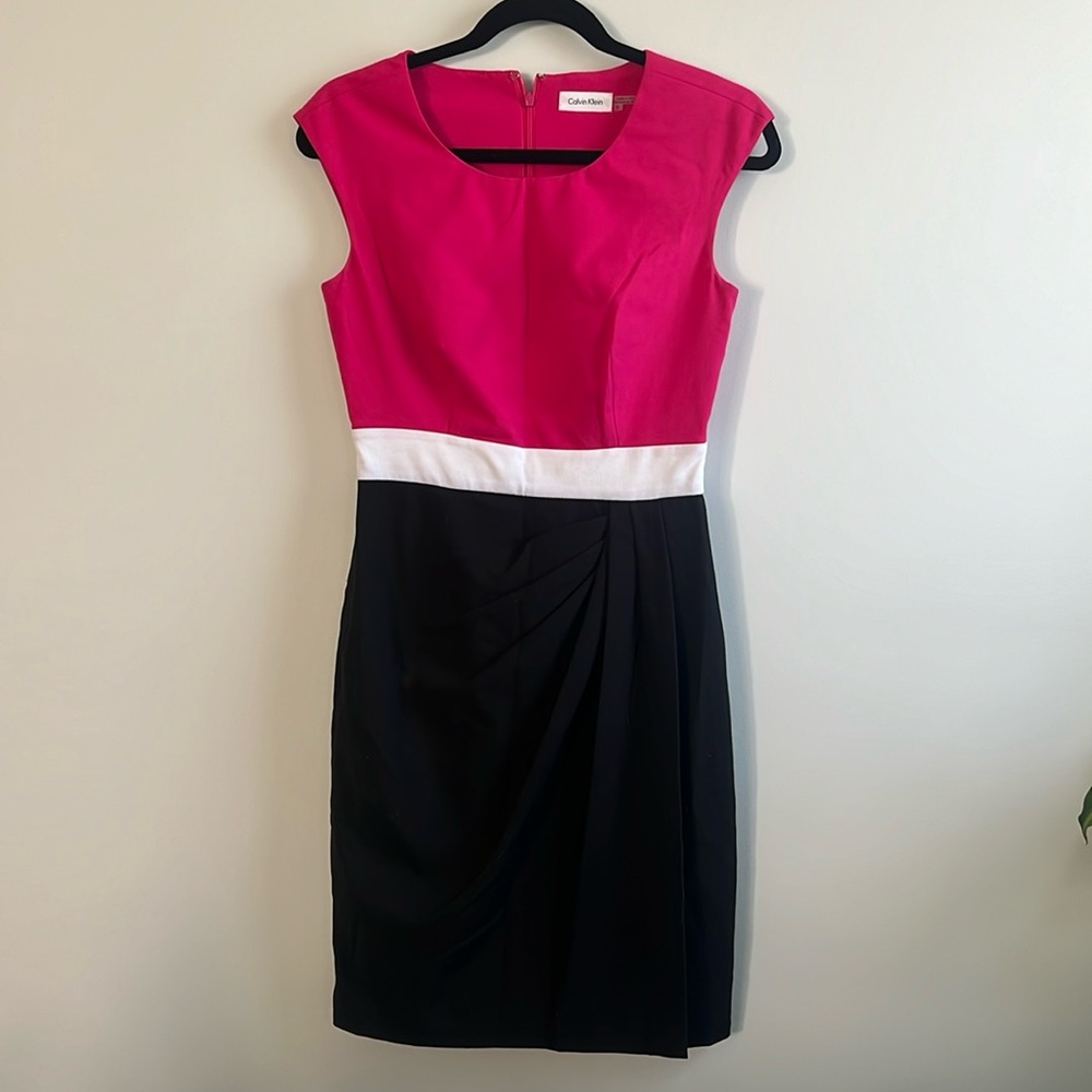 Calvin Klein Pink and Black Dress